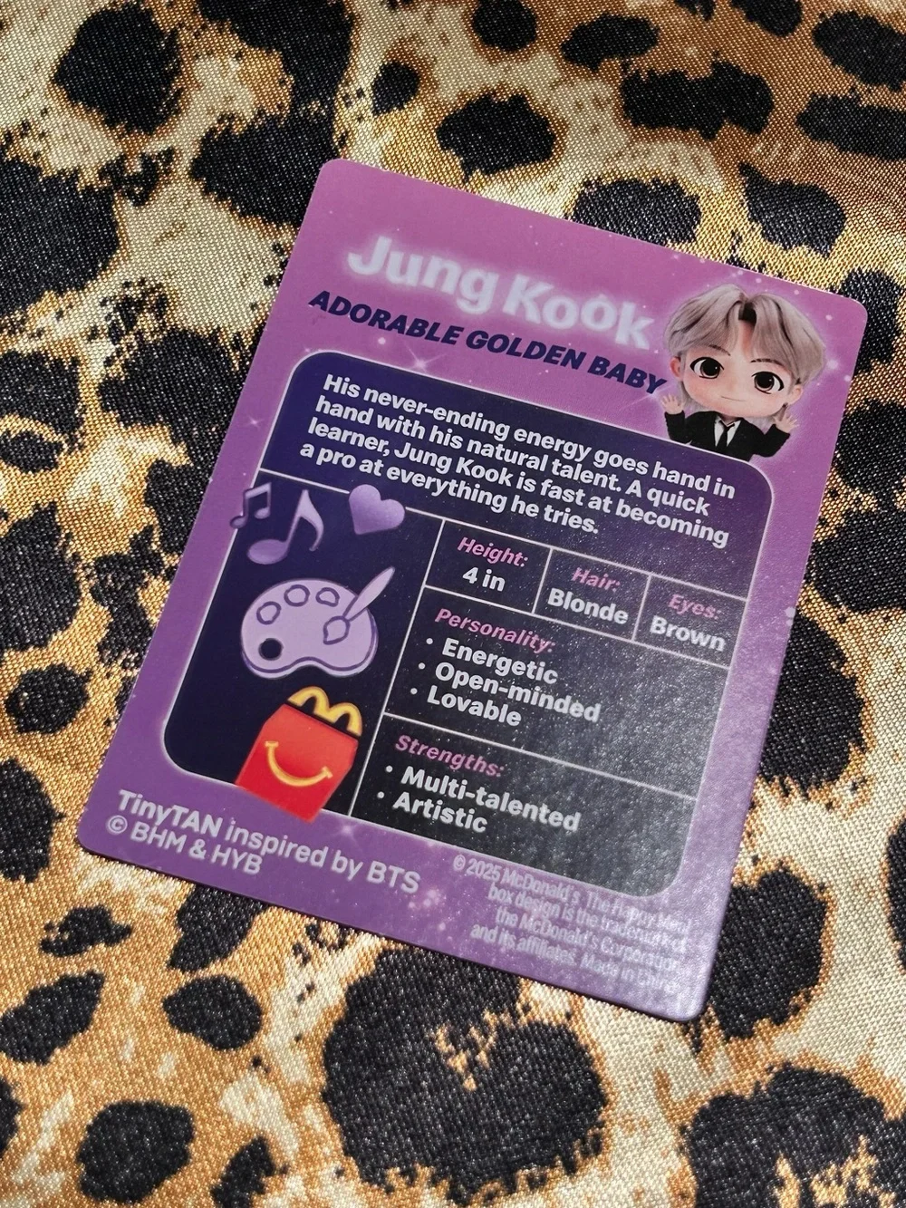 McDonalds Happy Meal Toy 2025 Tiny Tan BTS Jung Kook